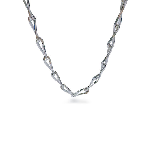 DLB Silver Silhouette: Titanium Chain Necklace