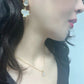 DLB Swarovski Dream: Titanium & Ivory Enchantment Drop Earrings