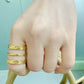 DLB Minimalist Engraved Titanium Fashion Ring (gold)