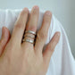 DLB Minimalist Engraved Titanium Fashion Ring (silver)