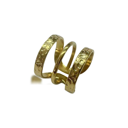 DLB Minimalist Engraved Titanium Fashion Ring