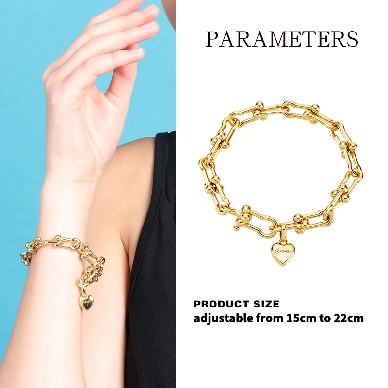 DLB Copper Essence Love-Linked Bracelet in Gold