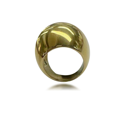DLB Aura: Minimalist Sleek Titanium Ring for Women - Fashion Elegance