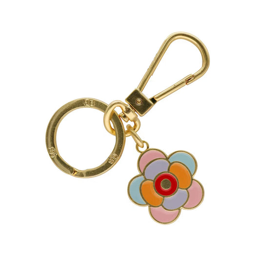 DLB Vivid Petals: Multicolor Enamel Flower Keychain